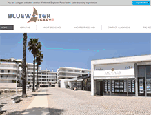 Tablet Screenshot of bluewateralgarve.com
